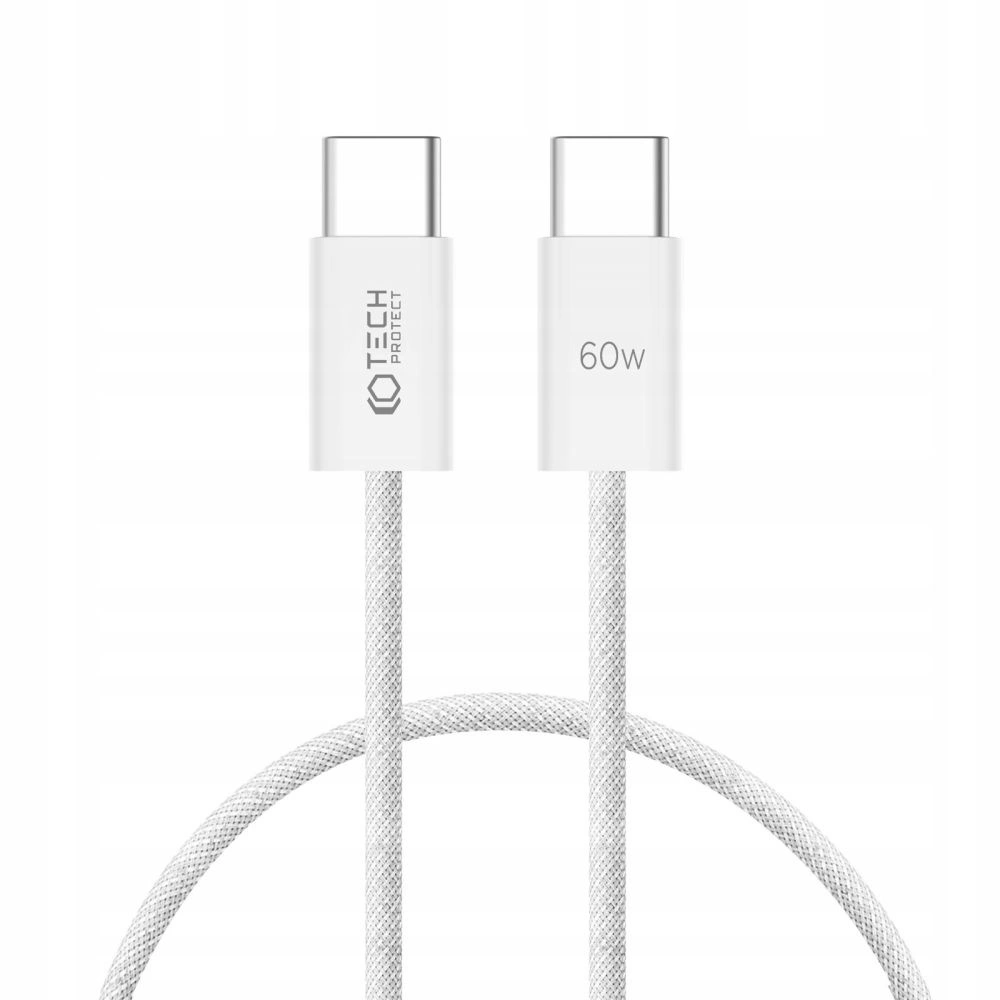 Hurtownia GSM - Kabel Tech-Protect Ultraboost Classic USB-C / USB-C PD 60W 3A 25cm Bílý - THP2391 - {ean13} - Hurt