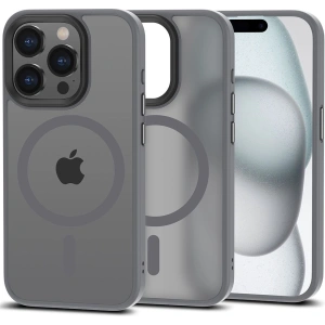 Wholesale Tech-Protect MagMat MagSafe Apple iPhone 15 Pro Max Matte Titanium - THP2393 - {ean13} - Hurt