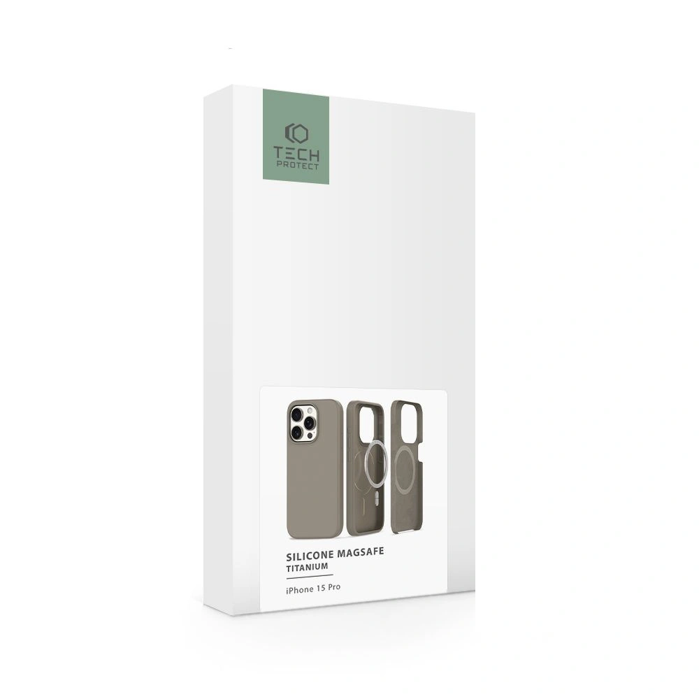 Hurtownia GSM - Etui Tech-Protect silikonové MagSafe Apple iPhone 15 Pro Titanium - THP2395 - {ean13} - Hurt