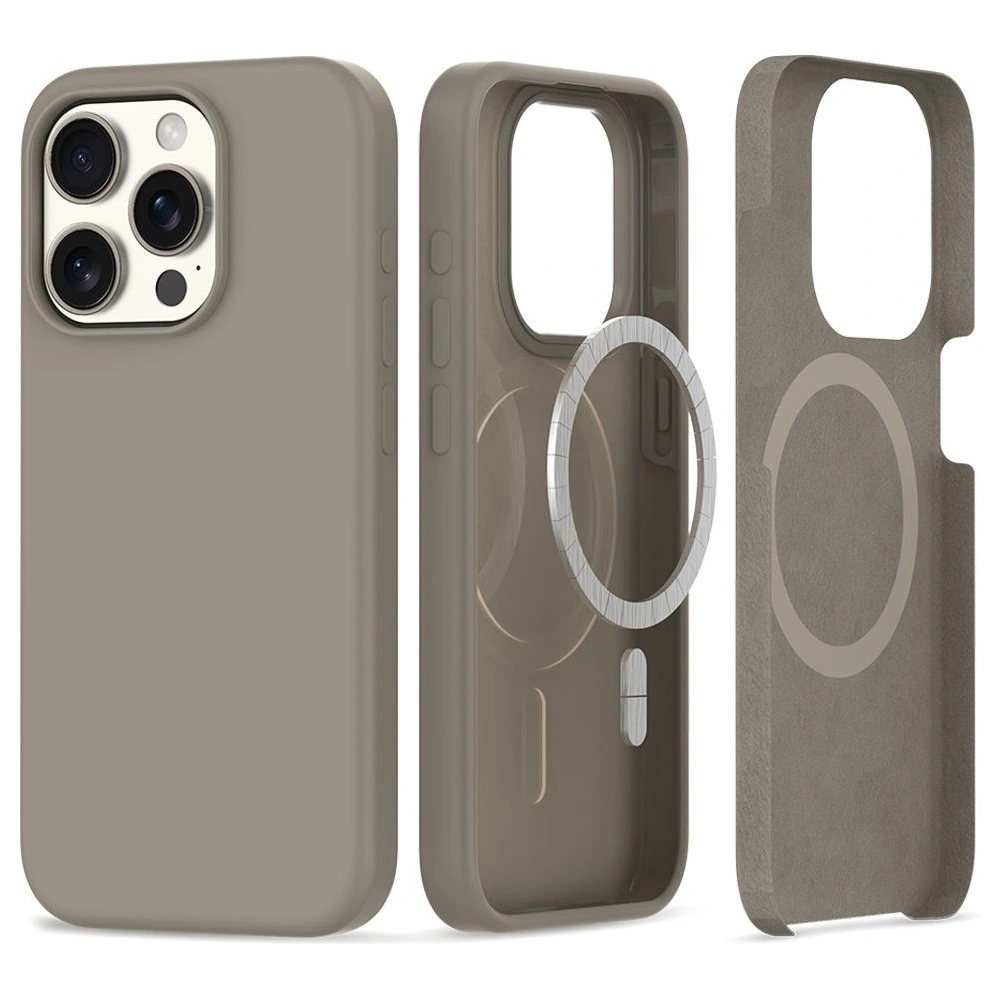Wholesale Tech-Protect Silicone MagSafe Apple iPhone 15 Pro Max Titanium - THP2396 - {ean13} - Hurt