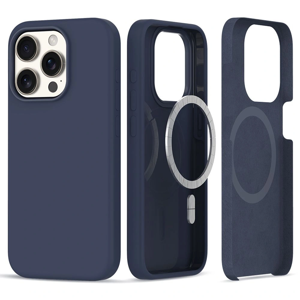Hurtownia GSM - Etui Tech-Protect Silicone MagSafe Apple iPhone 15 Pro Navy - THP2400 - {ean13} - Hurt
