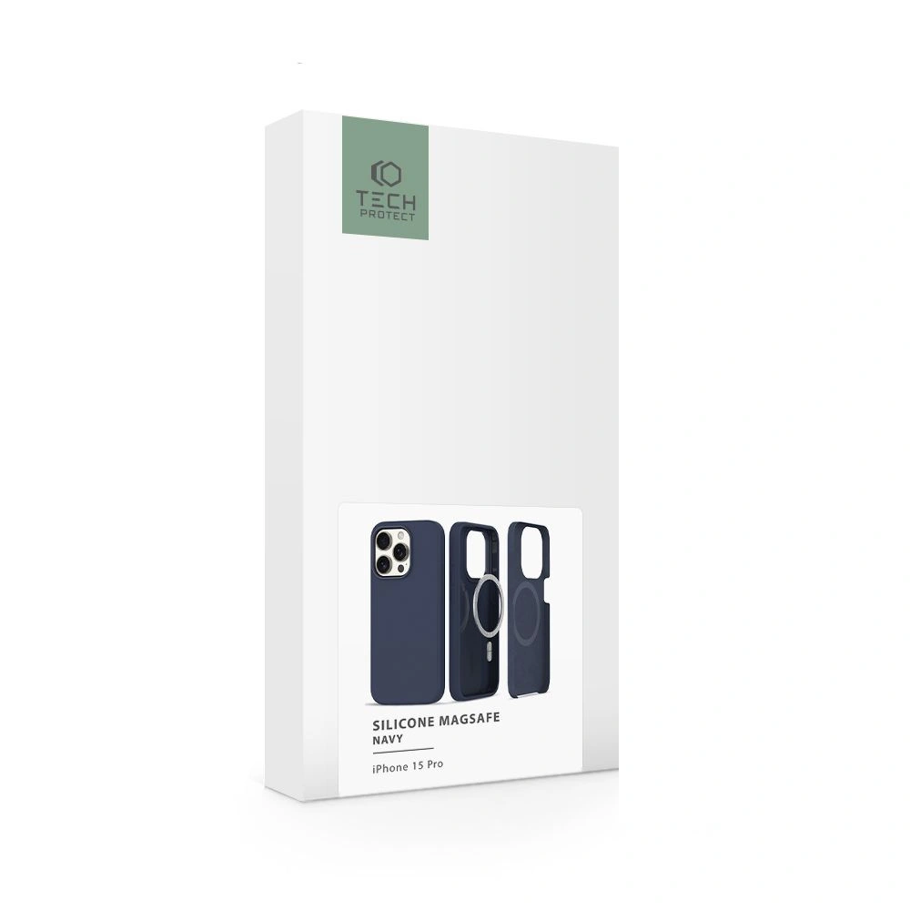 Hurtownia GSM - Etui Tech-Protect Silicone MagSafe Apple iPhone 15 Pro Navy - THP2400 - {ean13} - Hurt