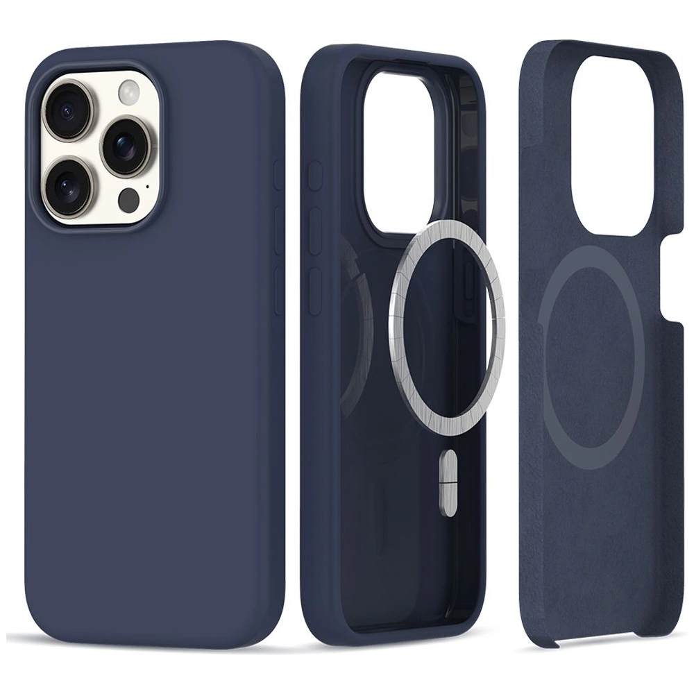 Hurtownia GSM - Etui Tech-Protect Silicon MagSafe Apple iPhone 15 Pro Max Navy - THP2401 - {ean13} - Hurt