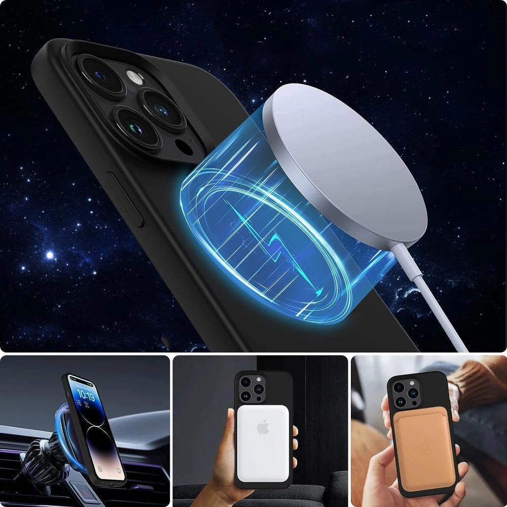 Hurtownia GSM - Etui Tech-Protect Silicone MagSafe Apple iPhone 15 Pro Max Námořnická modř - THP2401 - {ean13} - Hurt