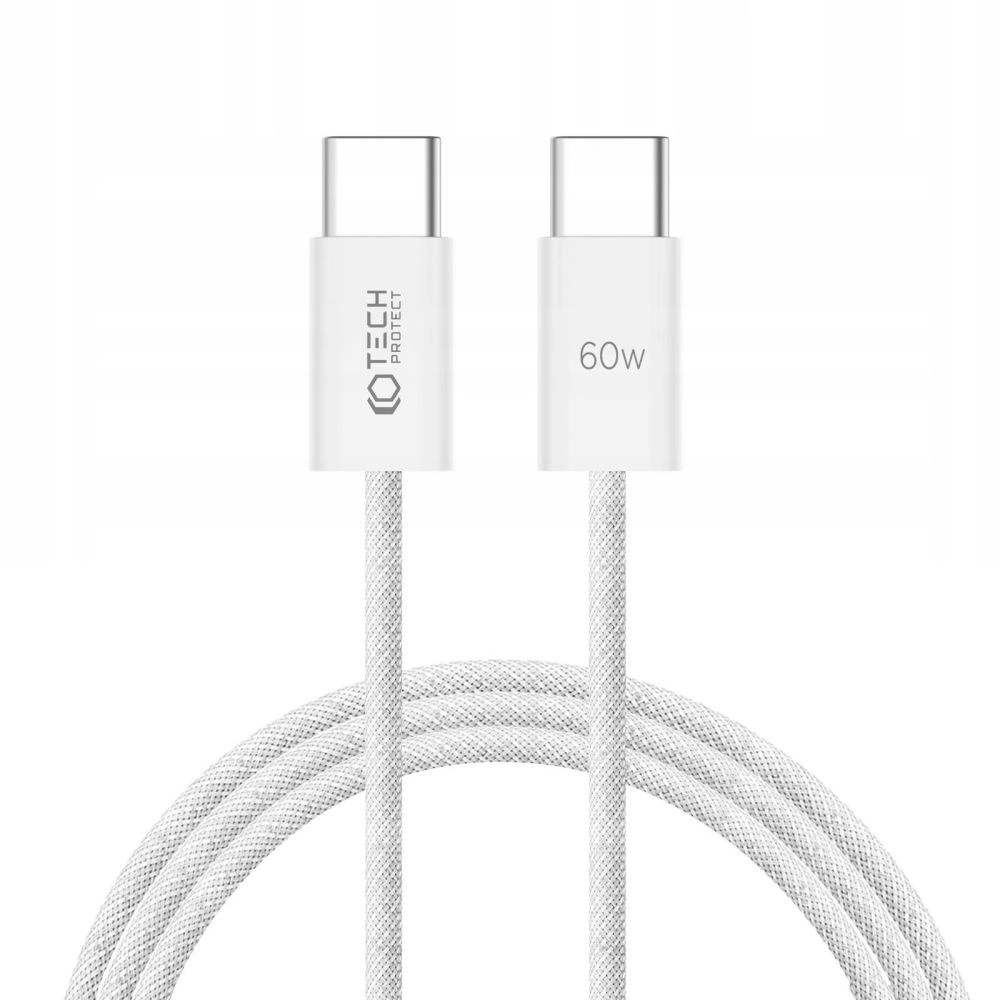 Hurtownia GSM - Kabel Tech-Protect Ultraboost Classic USB-C / USB-C PD 60W 3A 200cm bílý - THP2403 - {ean13} - Hurt