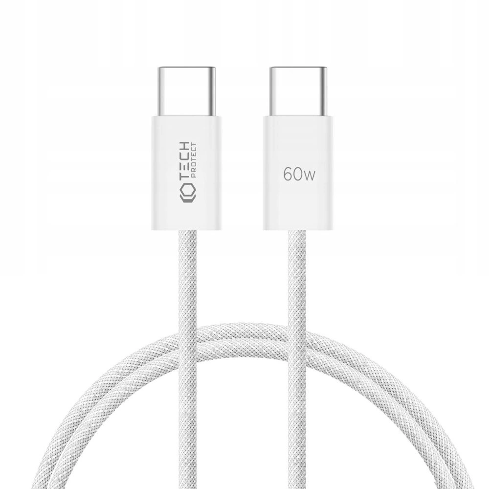 Hurtownia GSM - Kabel Tech-Protect Ultraboost Classic USB-C / USB-C PD 60W 3A 100cm Bílý - THP2404 - {ean13} - Hurt