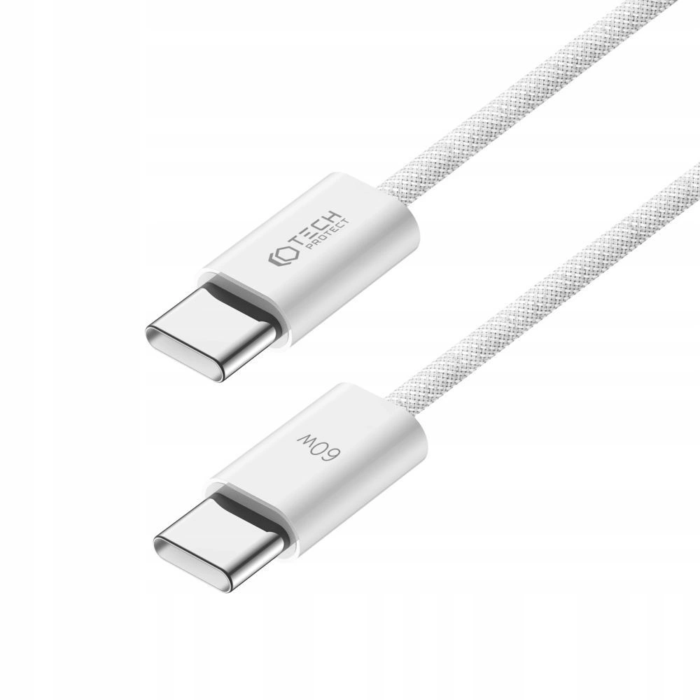 Hurtownia GSM - Kabel Tech-Protect Ultraboost Classic USB-C / USB-C PD 60W 3A 100cm Bílý - THP2404 - {ean13} - Hurt