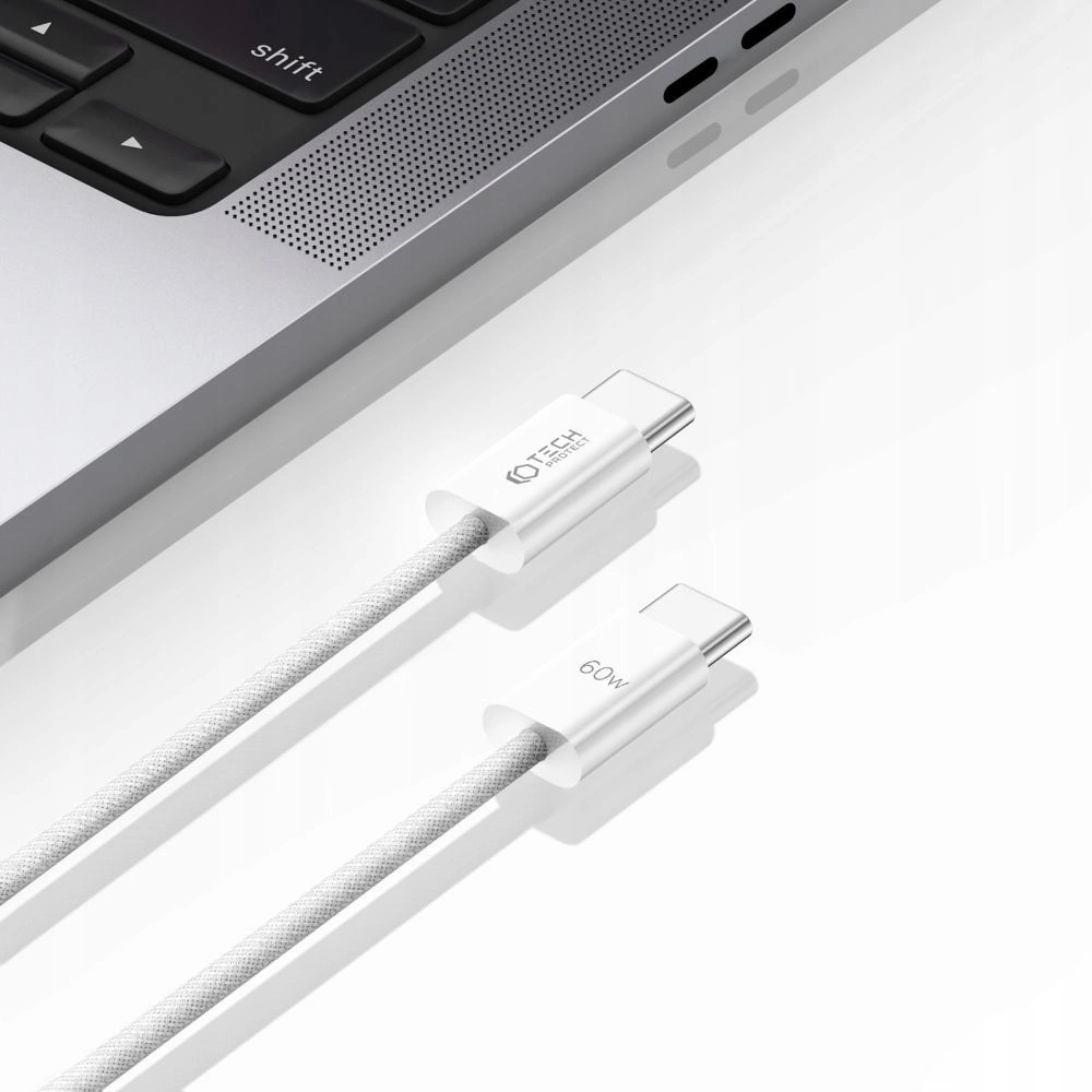 Hurtownia GSM - Kabel Tech-Protect Ultraboost Classic USB-C / USB-C PD 60W 3A 100cm White - THP2404 - {ean13} - Hurt