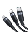 Hurtownia GSM - Kabel 3w1 Joyroom Multi-Use Series S-1T3018A18 USB-A / Lightning, USB-C, micro USB 1.2m - černý - JYR842 - {ean13} - Hurt