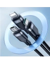 Wholesale 3w1 Joyroom Multi-Use Series S-1T3018A18 USB-A / Lightning, USB-C, micro USB 1.2m - black - JYR842 - {ean13} - Hurt