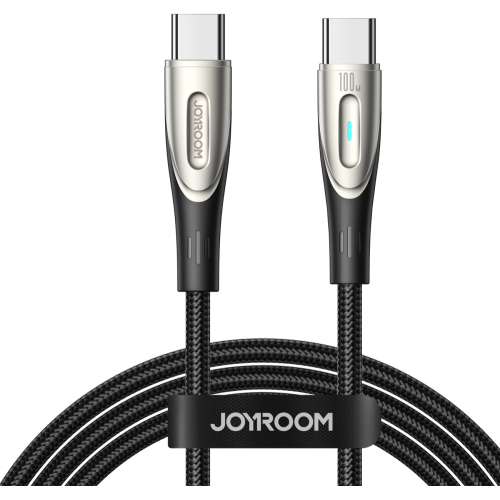 Joyroom Distributor - 6941237111623 - JYR845 - Joyroom Star-Light Series SA27-CC5 cable USB-C / USB-C 100W 3m black - B2B homescreen