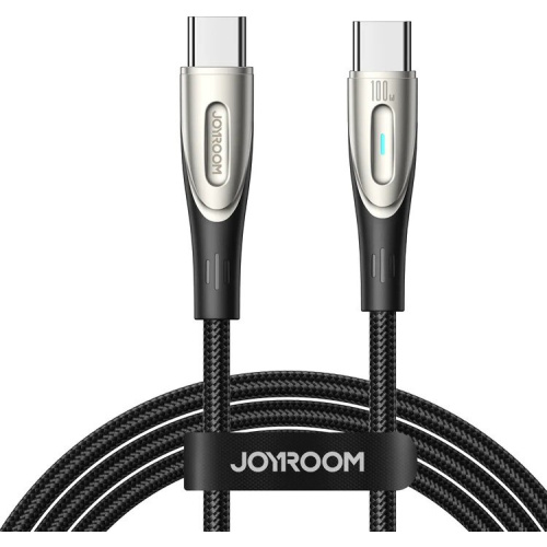 Joyroom Distributor - 6941237111616 - JYR846 - Joyroom Star-Light Series SA27-CC5 cable USB-C / USB-C 100W 2m black - B2B homescreen