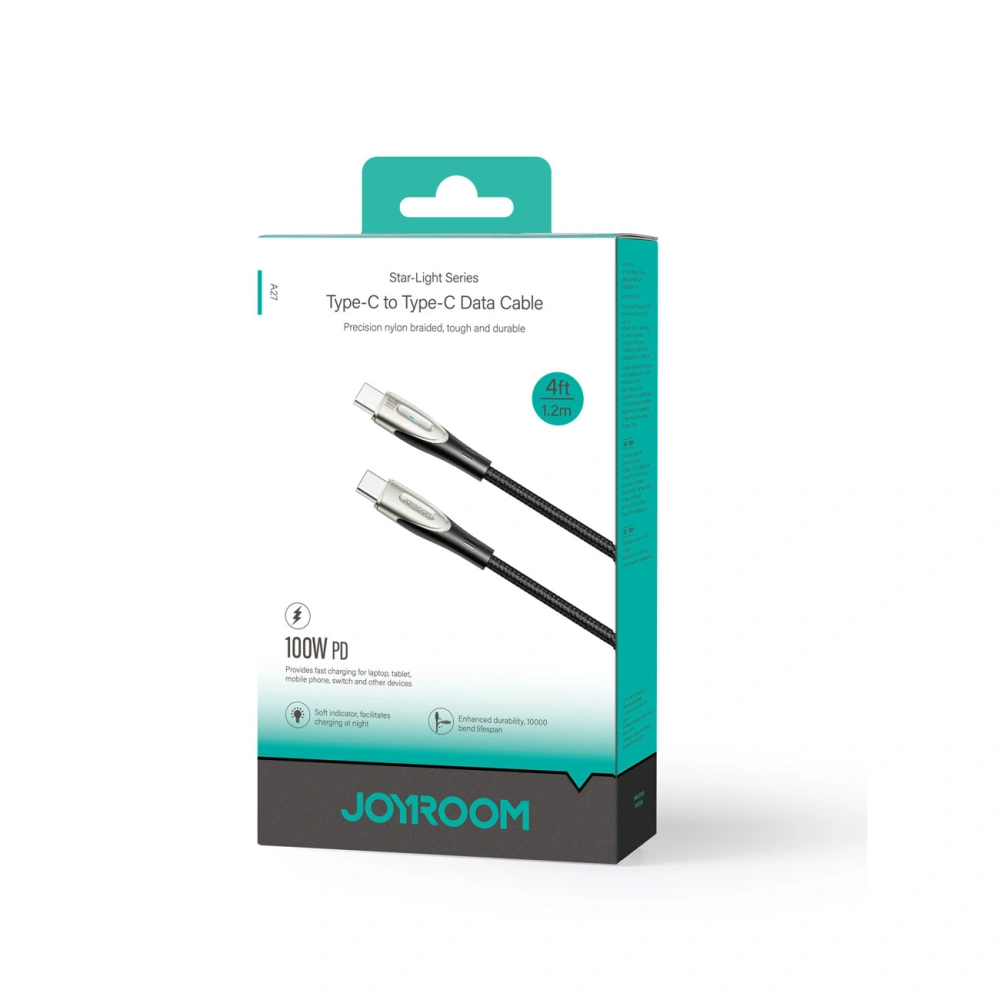 Hurtownia GSM - Kabel Joyroom Star-Light Series SA27-CC5 USB-C / USB-C 100W 1.2m czarny - JYR847 - {ean13} - Hurt