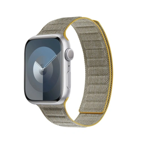 Pasek Crong Melange Apple Watch 4/5/6/7/SE/8/9/10 40/41/42mm (żółty melanż)