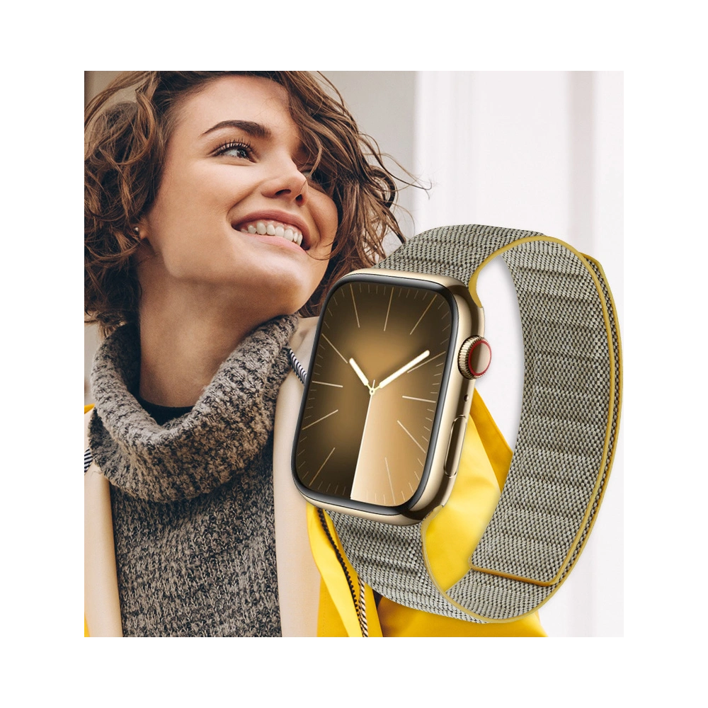 Hurtownia GSM - Pasek Crong Melange Apple Watch 4/5/6/7/SE/8/9/10 40/41/42mm (galben melanj) - CRG660 - {ean13} - Hurt