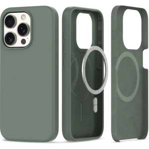 Hurtownia GSM - Etui Tech-Protect Silicone MagSafe Apple iPhone 15 Pro Max Olivová - THP2408 - {ean13} - Hurt