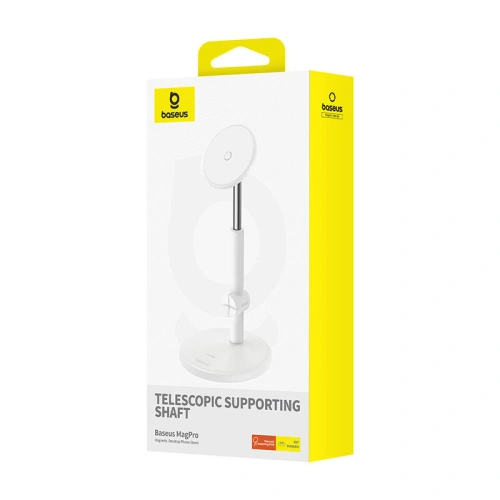 Uchwyt na telefon Baseus MagPro biały