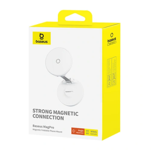Uchwyt na telefon Baseus MagPro samoprzylepny biały