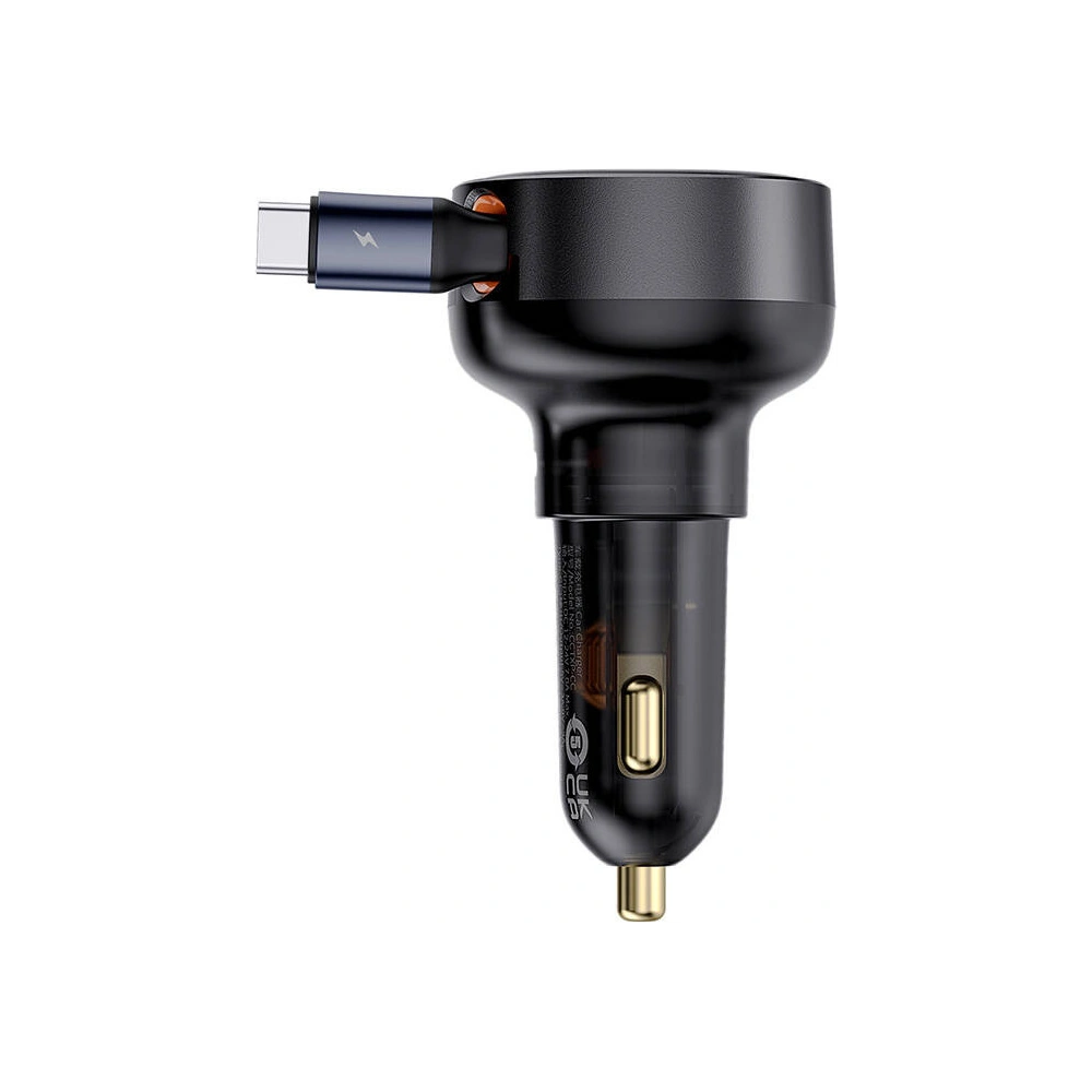 Hurtownia GSM - Autós töltő Baseus Enjoyment Pro USB-C kábellel 60W (fekete) - BSU4737 - {ean13} - Hurt