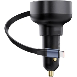 Hurtownia GSM - Auto nabíječka Baseus Enjoyment Pro s USB-C kabelem 60W (černá) - BSU4737 - {ean13} - Hurt