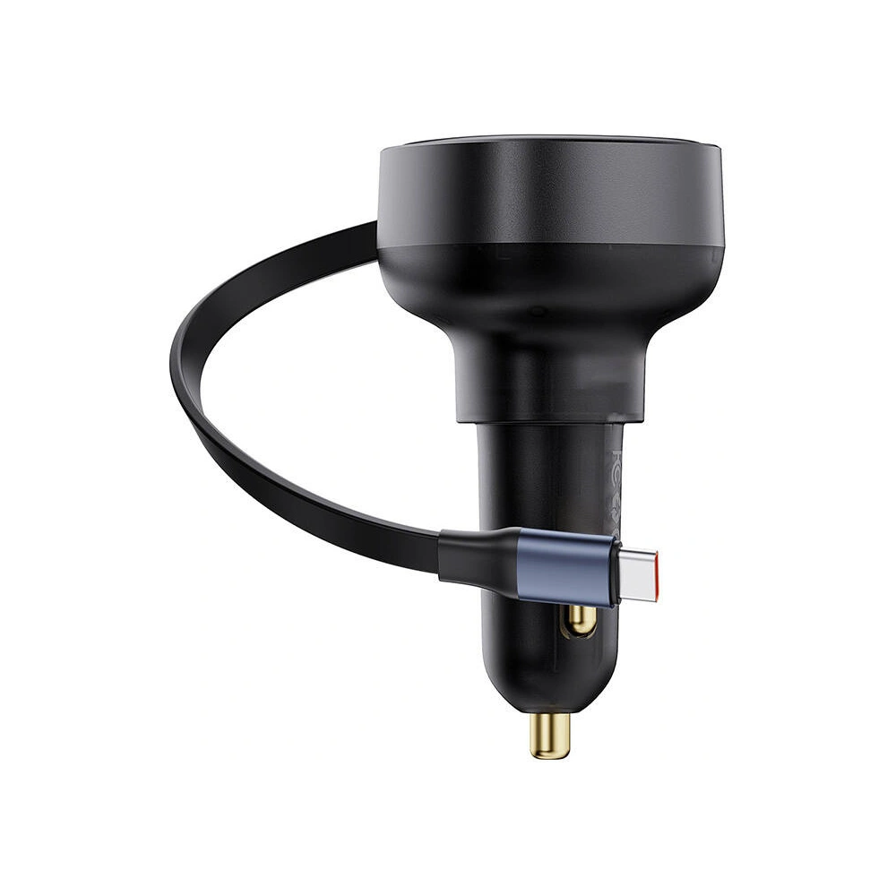 Hurtownia GSM - Autós töltő Baseus Enjoyment Pro USB-C kábellel 60W (fekete) - BSU4737 - {ean13} - Hurt