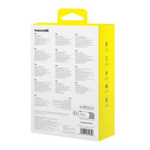 Ładowarka samochodowa Baseus Enjoyment Pro z kablem USB-C 60W (czarna)