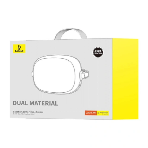 Poduszka na zagłówek samochodowy Baseus Comfort Ride obustronna czarna