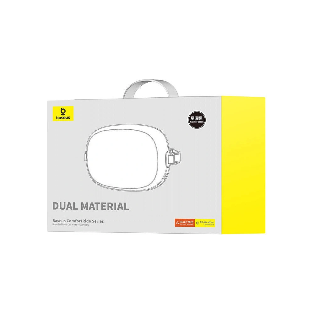 Hurtownia GSM - Pernă pentru suportul de cap auto Baseus Comfort Ride dublă față neagră - BSU4738 - {ean13} - Hurt