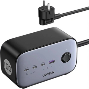 Hurtownia GSM - UGREEN CD270 EU tápelosztó, 3x USB-C, 1x USB-A, 2x AC, 100W, 1.8m - UGR1752 - {ean13} - Hurt