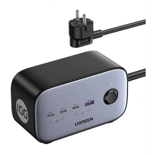 Ugreen Distributor - 6941876221257 - UGR1752 - UGREEN CD270 EU power strip, 3x USB-C, 1x USB-A, 2x AC, 100W, 1.8m - B2B homescreen