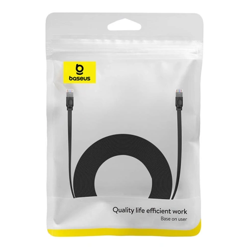 Kabel sieciowy Baseus Ethernet RJ45, Cat.6, 12 metrów (czarny)