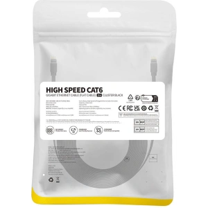 Kabel sieciowy Baseus Ethernet RJ45, Cat.6, 12 metrów (czarny)