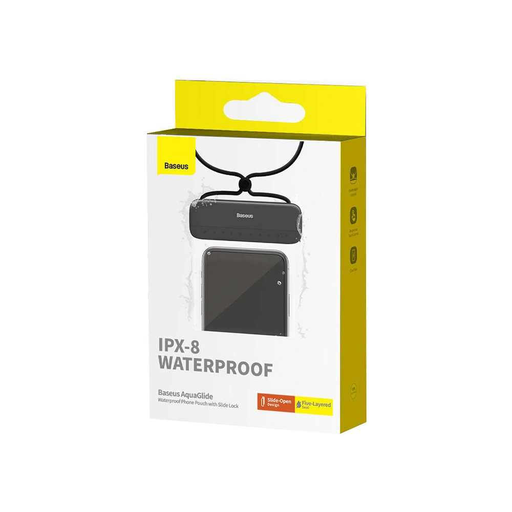 Hurtownia GSM - Etui universal rezistent la apă Baseus AquaGlide (negru) - BSU4753 - {ean13} - Hurt