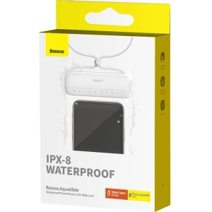 Wholesale Baseus AquaGlide universal waterproof case (white) - BSU4754 - {ean13} - Hurt