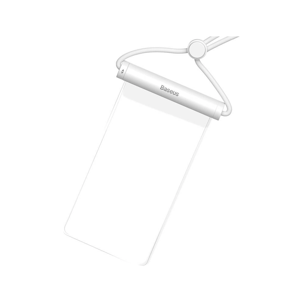 Etui universal impermeabil Baseus AquaGlide cu închidere cilindrică (alb)