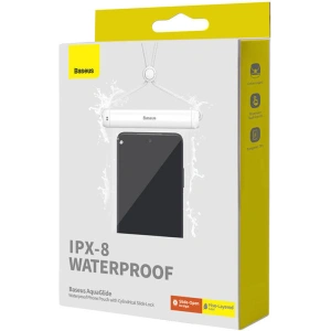 Wholesale Baseus AquaGlide universal waterproof case with cylinder lock (white) - BSU4756 - {ean13} - Hurt