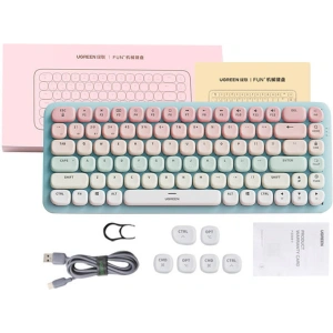 Hurtownia GSM - Kabellose mechanische Tastatur UGREEN KU101 BT (rosa-blau) - UGR1753 - {ean13} - Hurt