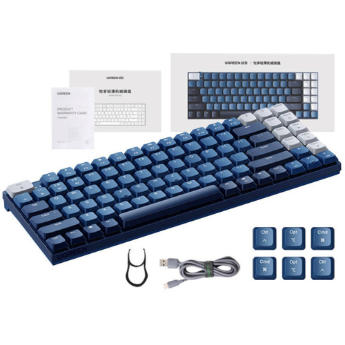 Ugreen Distributor - 6957303894895 - UGR1755 - UGREEN KU102 BT Wireless Mechanical Keyboard (blue) - B2B homescreen