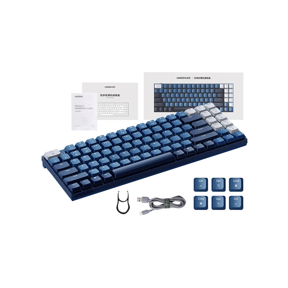 Hurtownia GSM - Tastatură mecanică wireless UGREEN KU102 BT (albastră) - UGR1755 - {ean13} - Hurt