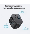 Hurtownia GSM - Hálózati töltő 4w1 USAMS T59 utazóadapter US/AU/EU/UK fekete/black - USA1008 - {ean13} - Hurt