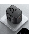 Hurtownia GSM - Hálózati töltő 4w1 USAMS T59 utazóadapter US/AU/EU/UK fekete/black - USA1008 - {ean13} - Hurt