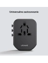 Hurtownia GSM - Hálózati töltő 4w1 USAMS T59 utazóadapter US/AU/EU/UK fekete/black - USA1008 - {ean13} - Hurt