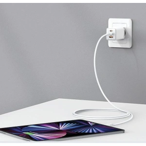 Hurtownia GSM - Síťová nabíječka USAMS US-CC180 Sandru Series 2xUSB-C+1xUSB-A GaN PD QC 65W černá/black - USA1009 - {ean13} - Hurt