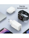 Hurtownia GSM - Ładowarka sieciowa USAMS US-CC180 Sandru Series 2xUSB-C+1xUSB-A GaN PD QC 65W czarny/black - USA1009 - {ean13} - Hurt
