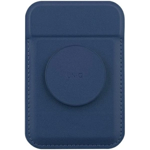 Wholesale UNIQ Flixa magnetic card wallet with MagSafe navy blue - UNIQ1063 - {ean13} - Hurt