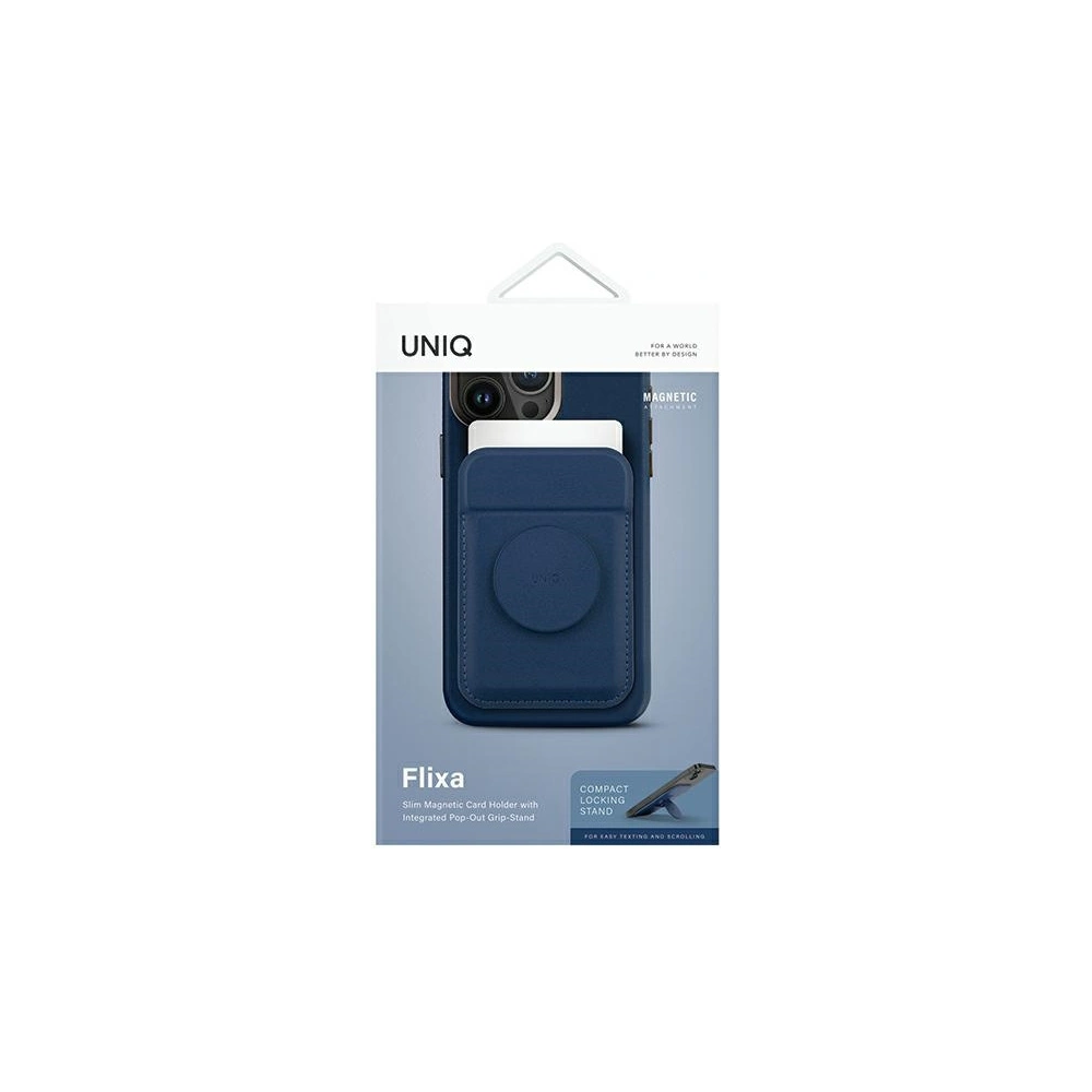 Hurtownia GSM - UNIQ Flixa portofel magnetic pentru carduri cu suport MagSafe albastru închis/navy blue - UNIQ1063 - {ean13} - Hurt