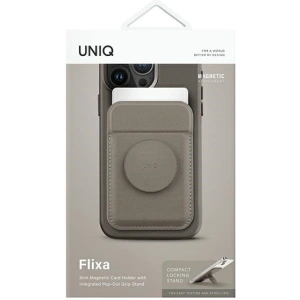 Wholesale UNIQ Flixa magnetic card wallet with MagSafe flint grey - UNIQ1065 - {ean13} - Hurt