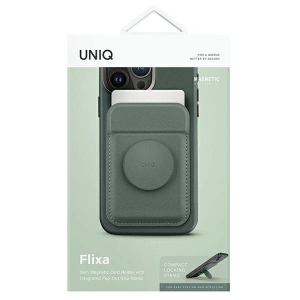 Wholesale UNIQ Flixa magnetic card wallet with MagSafe lichen green - UNIQ1066 - {ean13} - Hurt