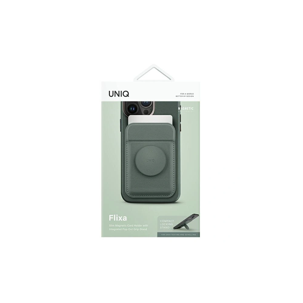 Hurtownia GSM - UNIQ Flixa mágneses kártyatartó állványos MagSafe zöld/lichen zöld - UNIQ1066 - {ean13} - Hurt