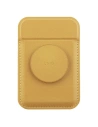 UNIQ Flixa magnetic card wallet with MagSafe canary yellow 